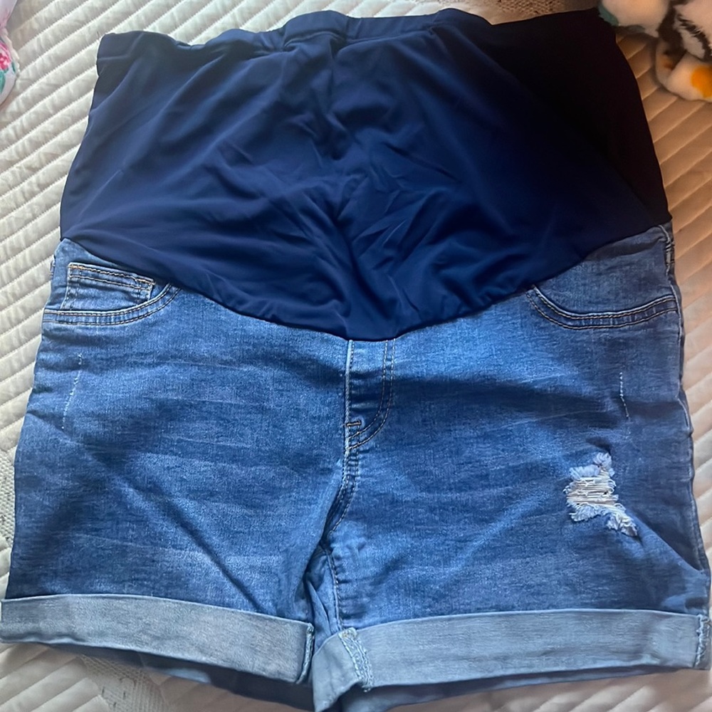 Maternity jean shorts XL Brand Shein